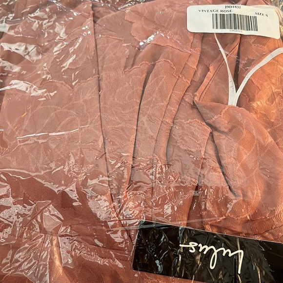 NWT Lulus Days of Beauty Rose Pink Burnout Floral Skater Dress - Picture 3 of 5